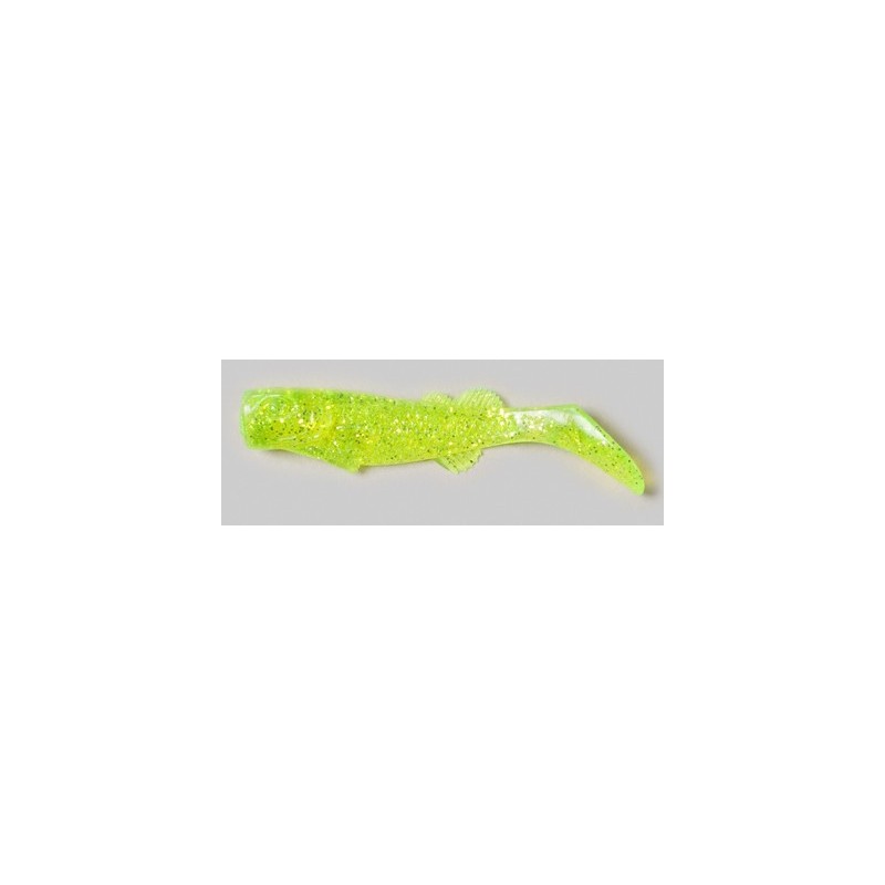 3" 100ct Chartreuse/Silver Glitter